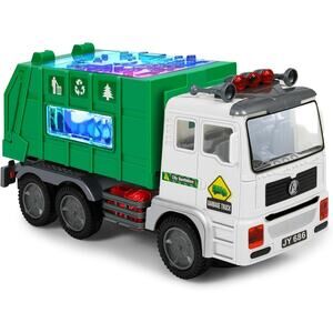Choopheme Toy Garbage Truck fo Kids Rotating Flashing Lights & Music NIB